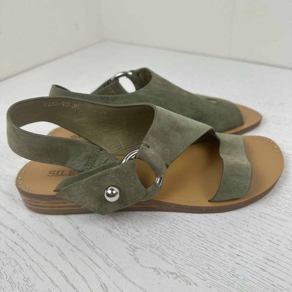 Silent D Olive Risa-To Sandals Women's 38 (US 7/7.5) - Picture 3 of 9